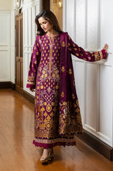 Eleanor | 3Pc Unstitched Suit Jacquard Lawn 25 Seraph By Mushq